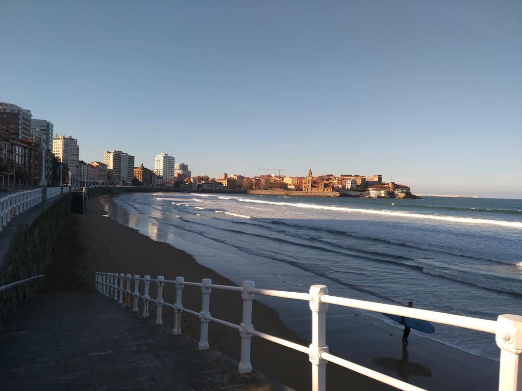 Iradri, Apartamento Playa Gijón Bagian luar foto